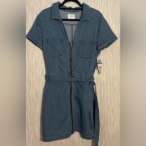 Tinseltown Blue Denim Dress